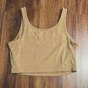 Women's Tan Sleeveless Top